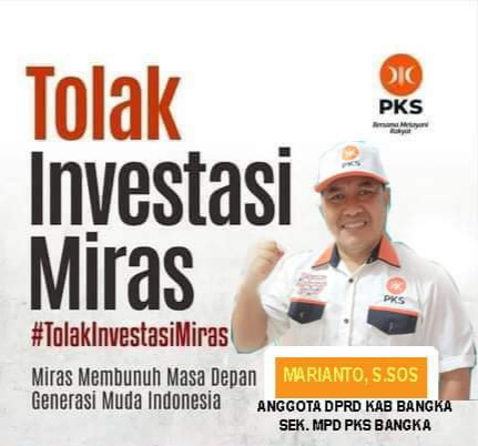 Anggota DPRD Bangka Beri Tanggapan Menohok Soal Legalnya Investasi Miras